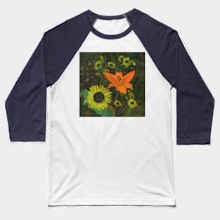 Sunflowers Baseball T-Shirt